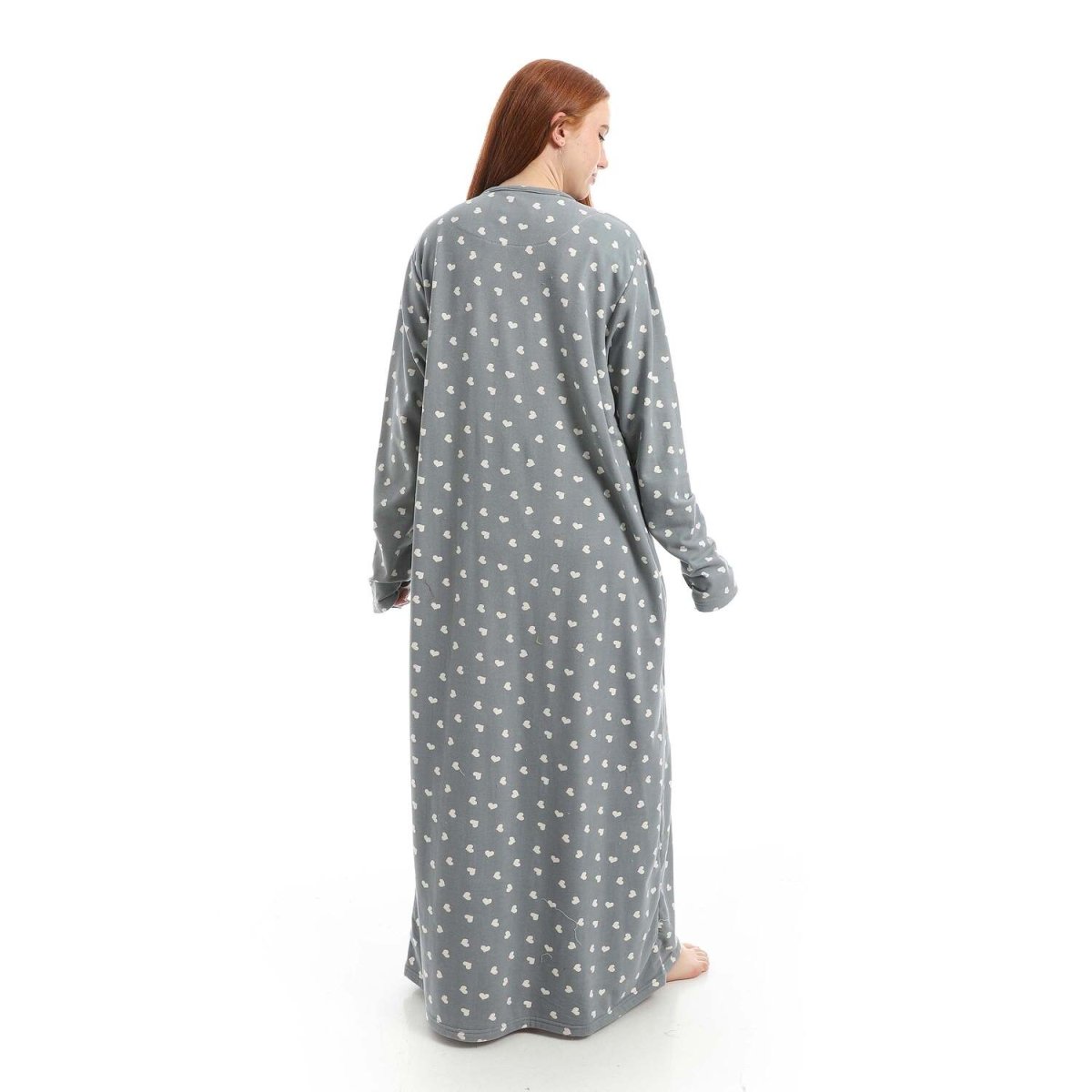 Shirt Sleep With Sleeves Printed Heart