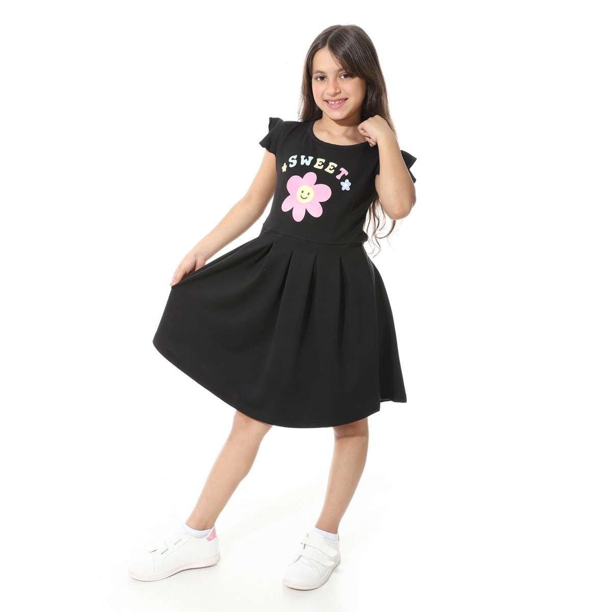Dress Girls' Printed From Front Elegant Special