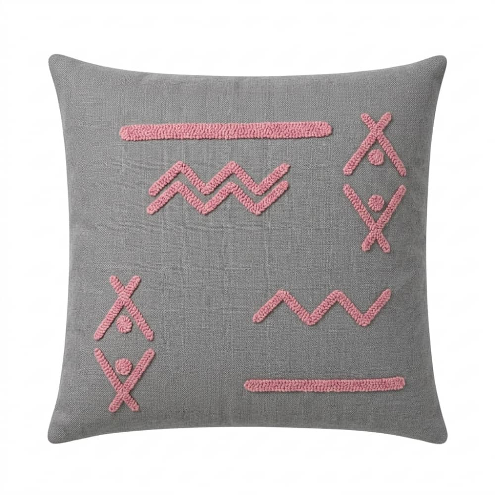 Cushion Linen Donna With Shapes Hand Made Size Colors