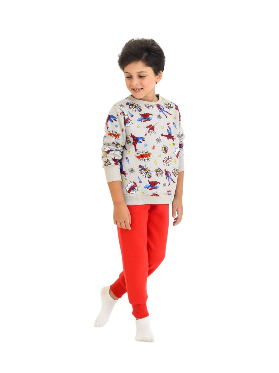 Pajamas Boys' Sleeveless Red – Cotton 100