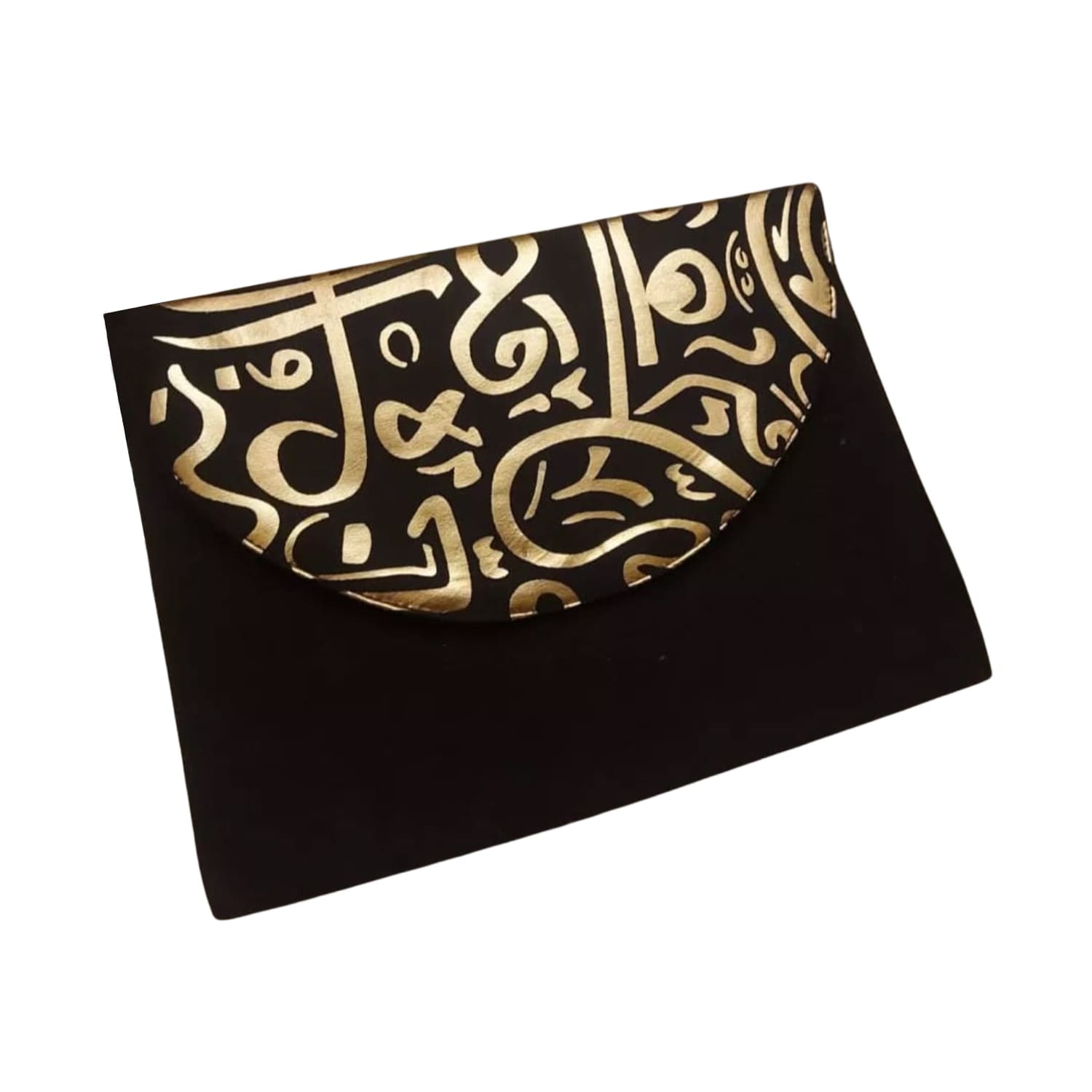 Clutch Arabic Lined Satin With Suede