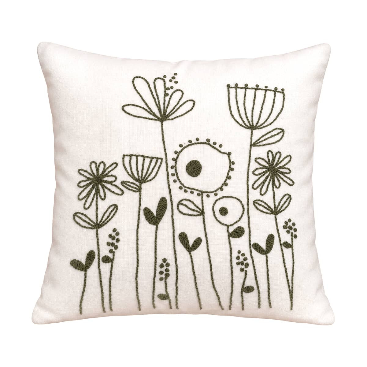 Cushion Linen Cotton Shape Flowers Hand Made Size Colors