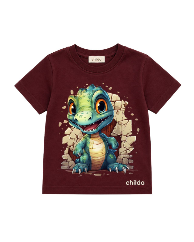 T-Shirt Summer Boys Print Dinosaur