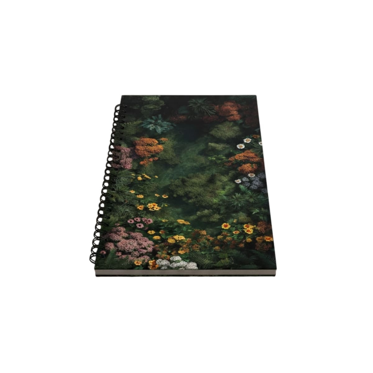 Note Book Green And Covered Reinforced And Prints Elegant