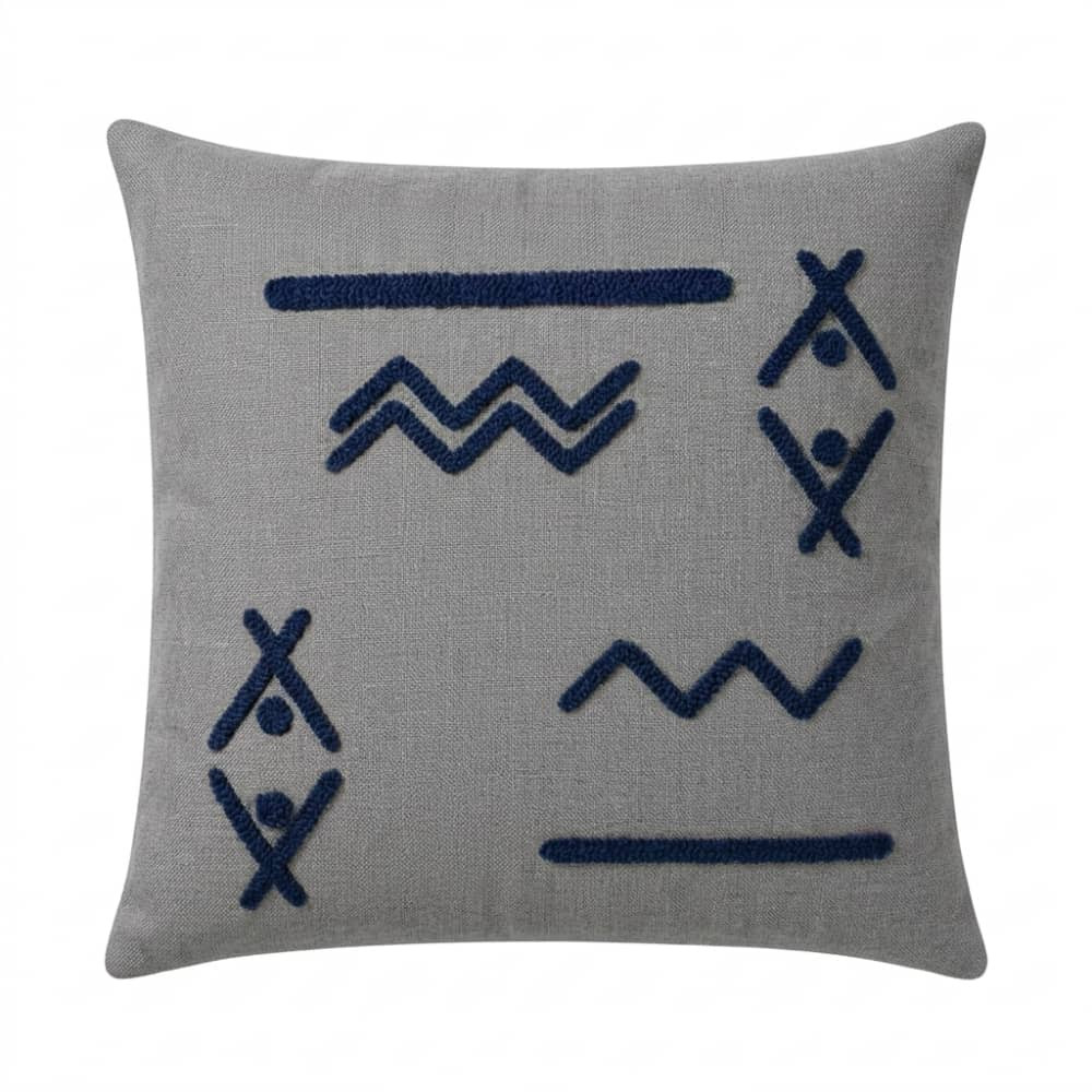 Cushion Linen Donna Pencil With Shapes Hand Made Size Colors