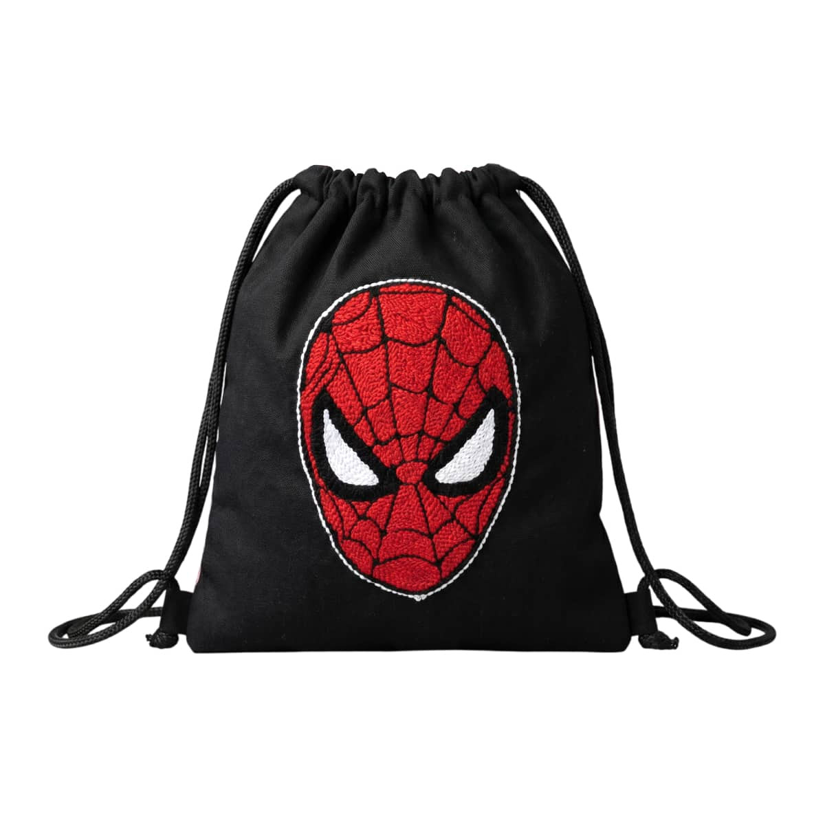 Bag Linen Duck Design Spider Man With Laces Hand Made